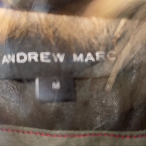 COPY - Brown leather bomber Jacket Collar trimmed with real rabbit! Gorgeous!! - Picture 5 of 13